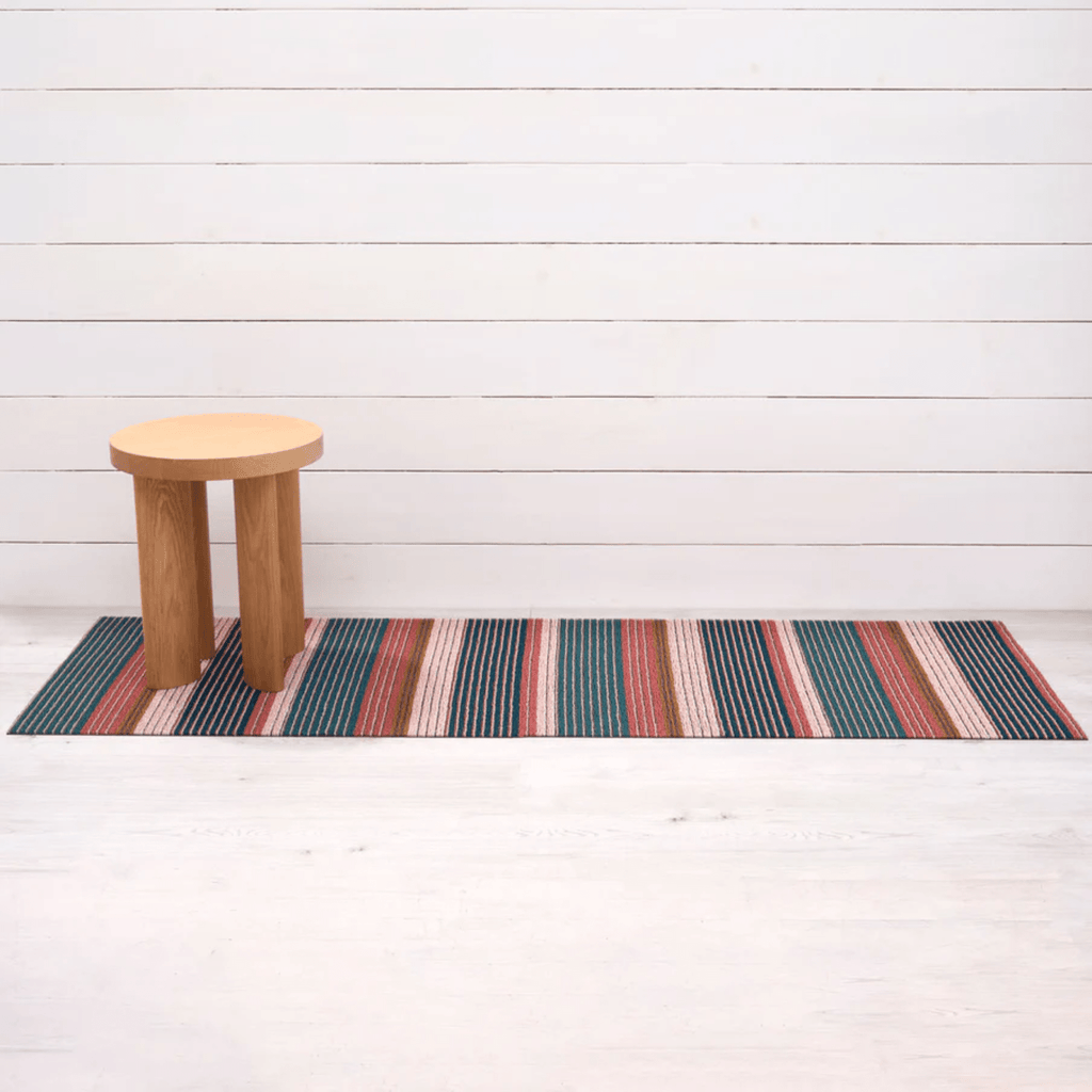 Chilewich Plynyl® Pleat Shag Mat, Raspberry