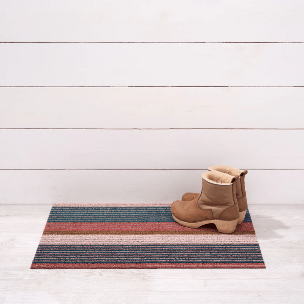Chilewich Plynyl® Pleat Shag Mat, Raspberry