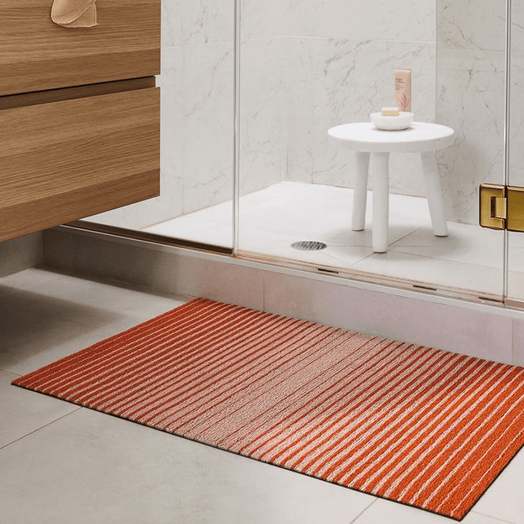 Chilewich Plynyl® Shag Mat, Domino Apricot