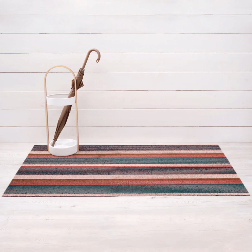 Chilewich Plynyl® Shag Mat, Pleat Raspberry 3' x 5'