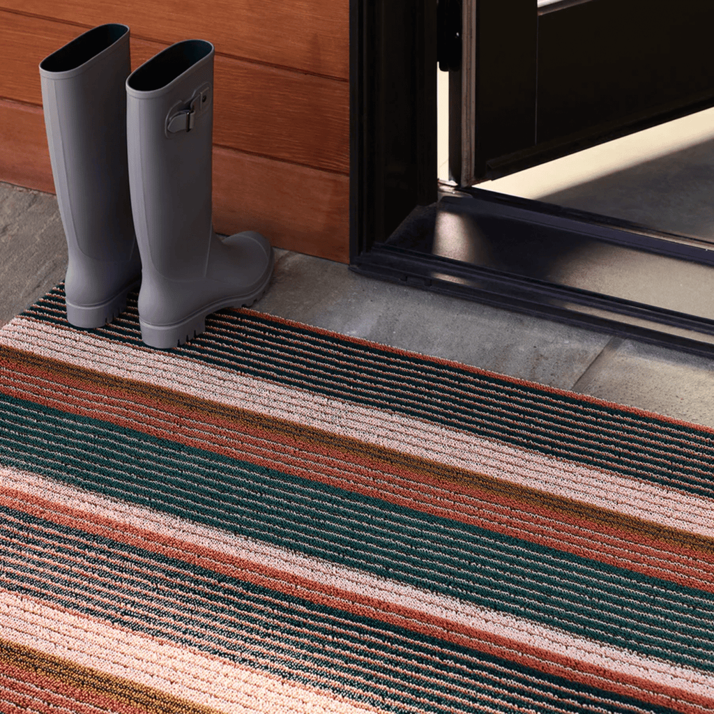 Chilewich Plynyl® Shag Mat, Pleat Raspberry