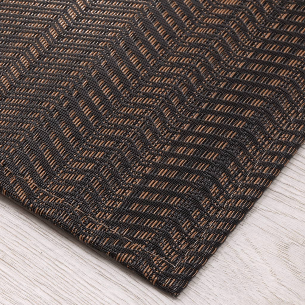 Chilewich Plynyl® Wave Woven Floor Mat, Tiger Eye