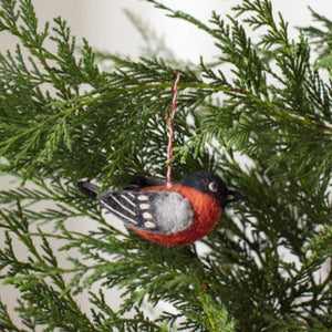 Cheery Chirp Ornament, Red