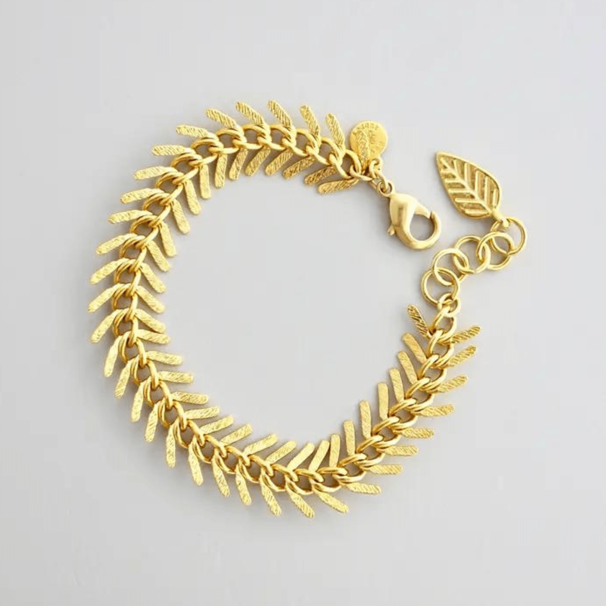 David Aubrey Bracelet Gold Fish Bone