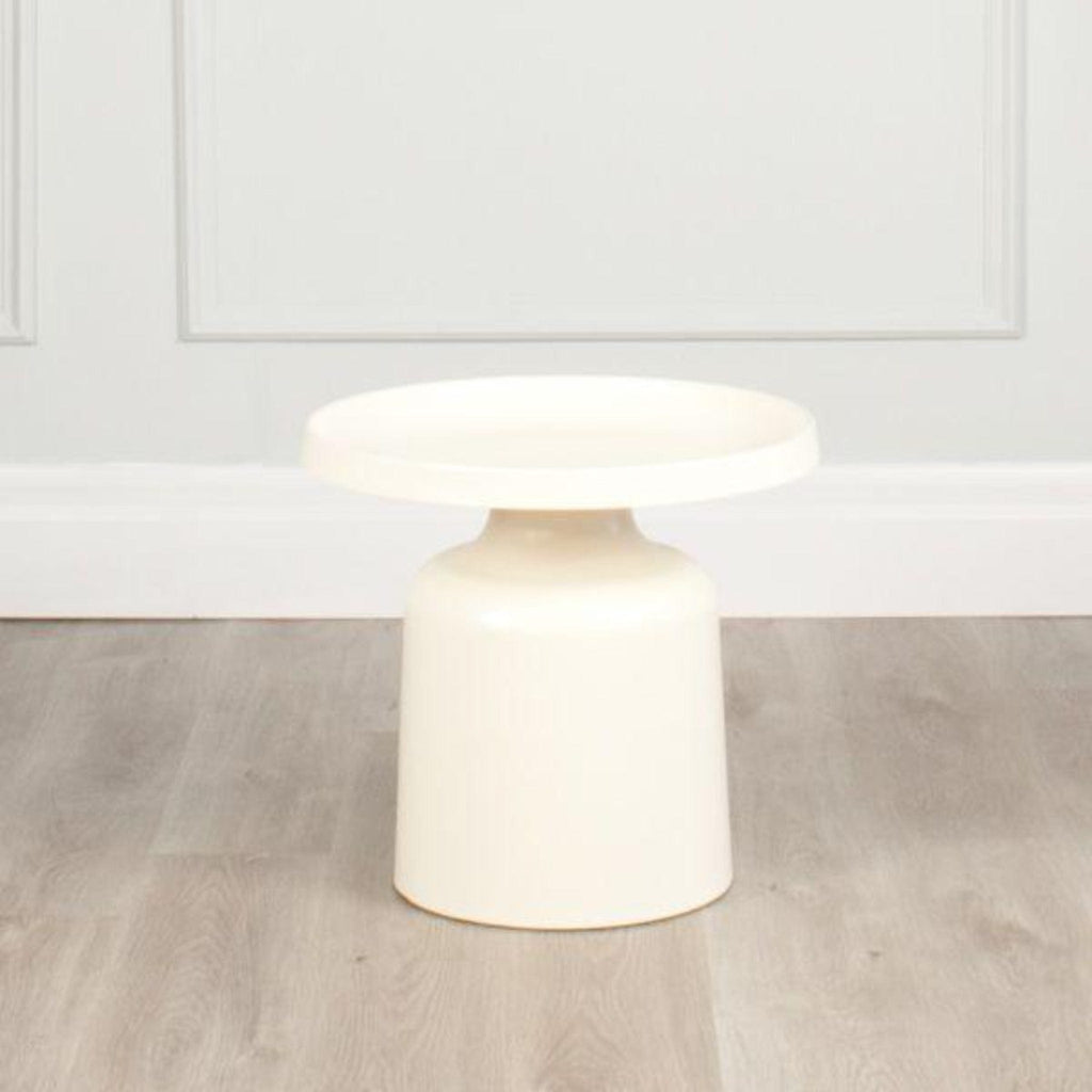 Elite Living Klay Side Table White