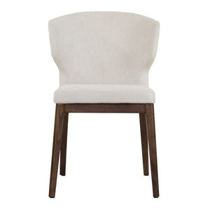 Elite Living Marlow Dining Chair, Wood Base Chenille Oyster