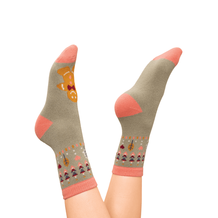 Powder Design Knitted Socks, Gingerbread