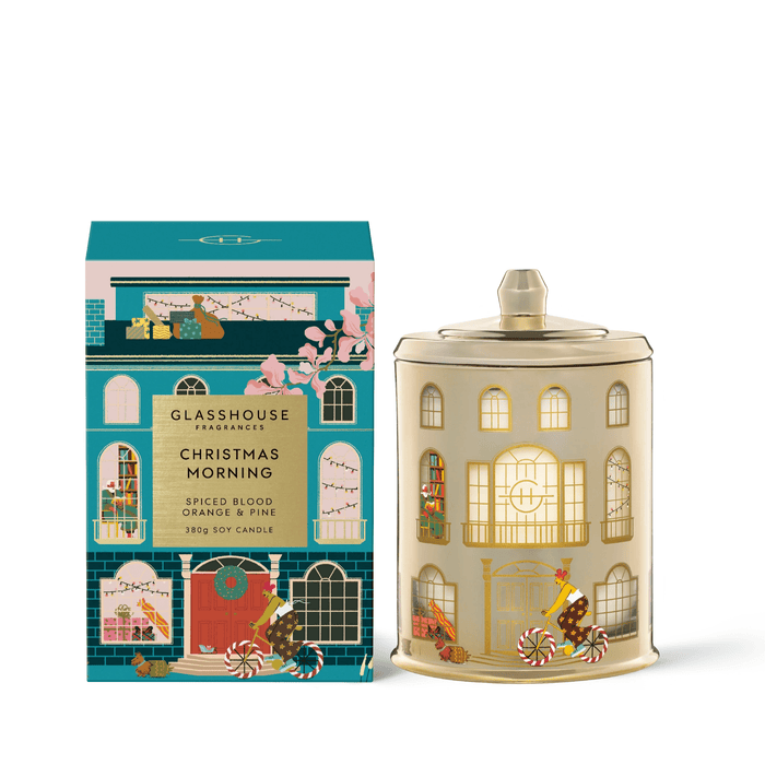 Glasshouse Fragrances Candle, Christmas Morning