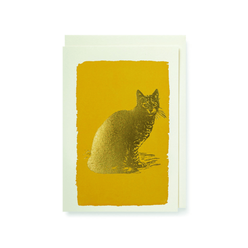 Gold Cat Mini Card