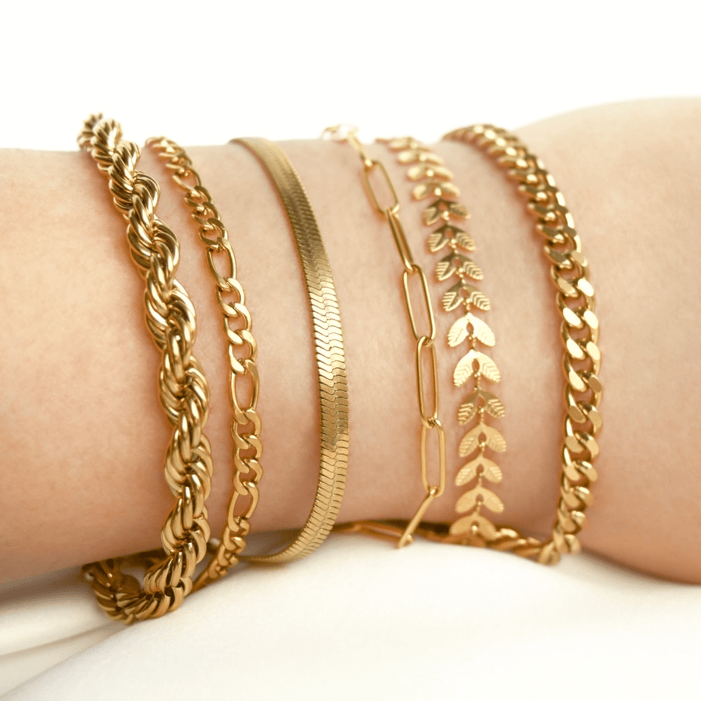 Gold Chevron Bracelet