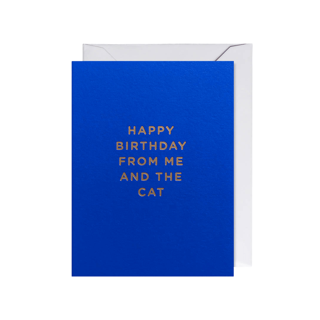 Happy Birthday From Me and the Cat Mini Card
