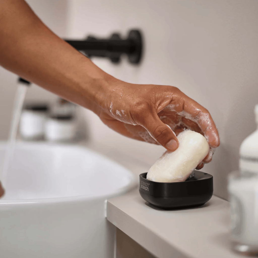 Joseph Joseph Slim™  Compact Matt Black Soap Dish