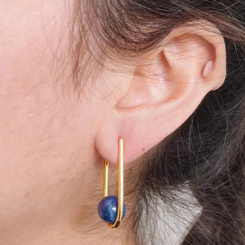 Kara Yoo Balance Earrings, Kyanite