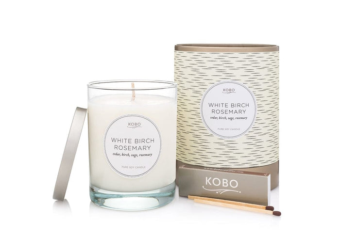 KOBO Coterie Candle, White Birch Rosemary