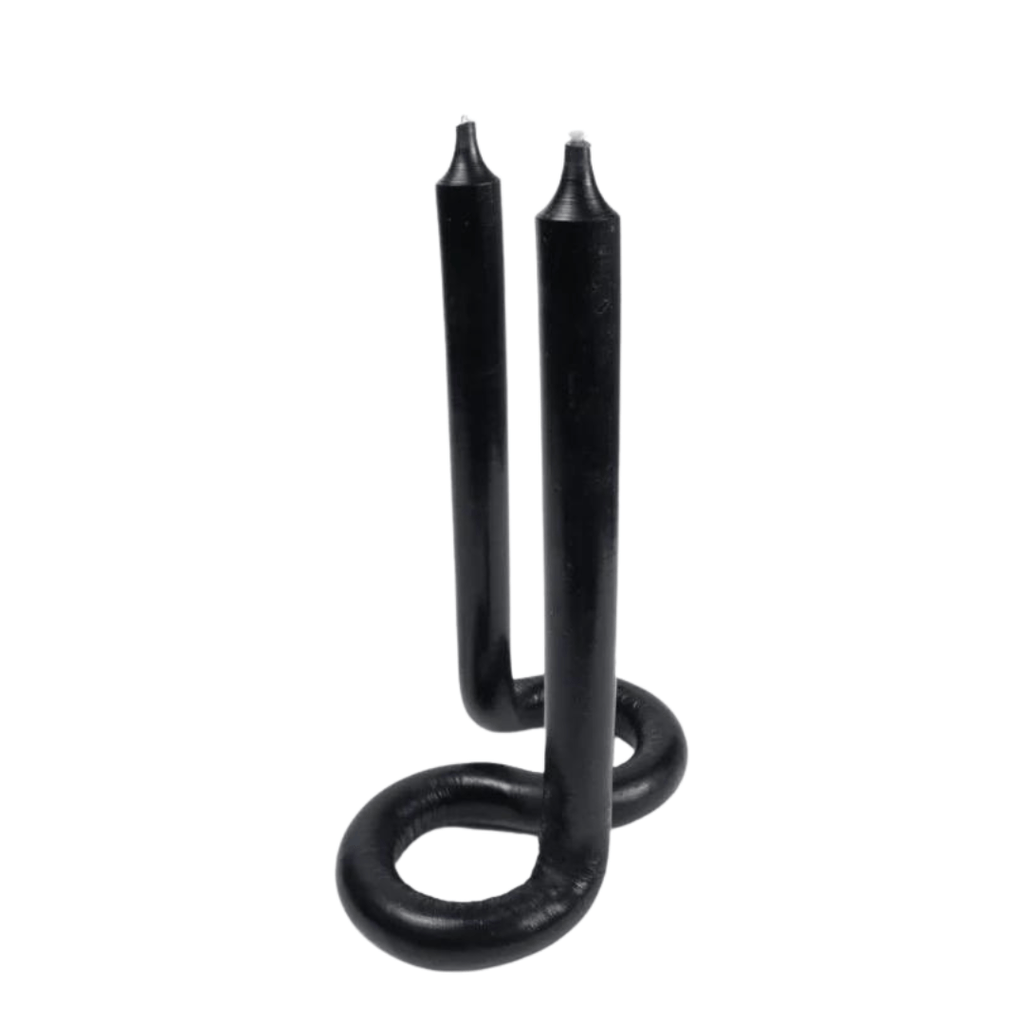 Lex Pott Twist Candle Black