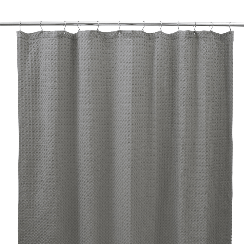 Moda at Home Shower Curtain, Chunky Waffle
