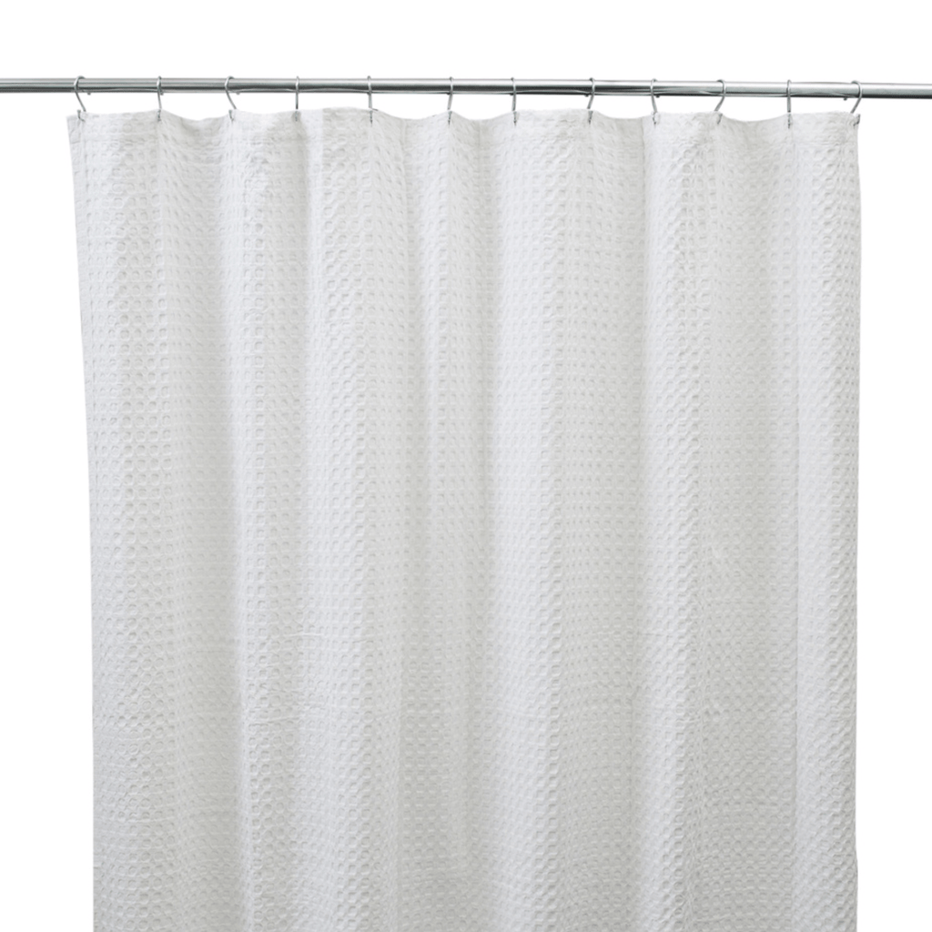 Moda at Home Shower Curtain, Chunky Waffle