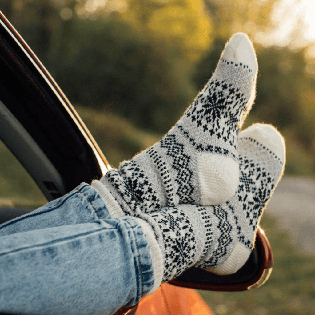 Nordic Wools Socks, Asenka Creme