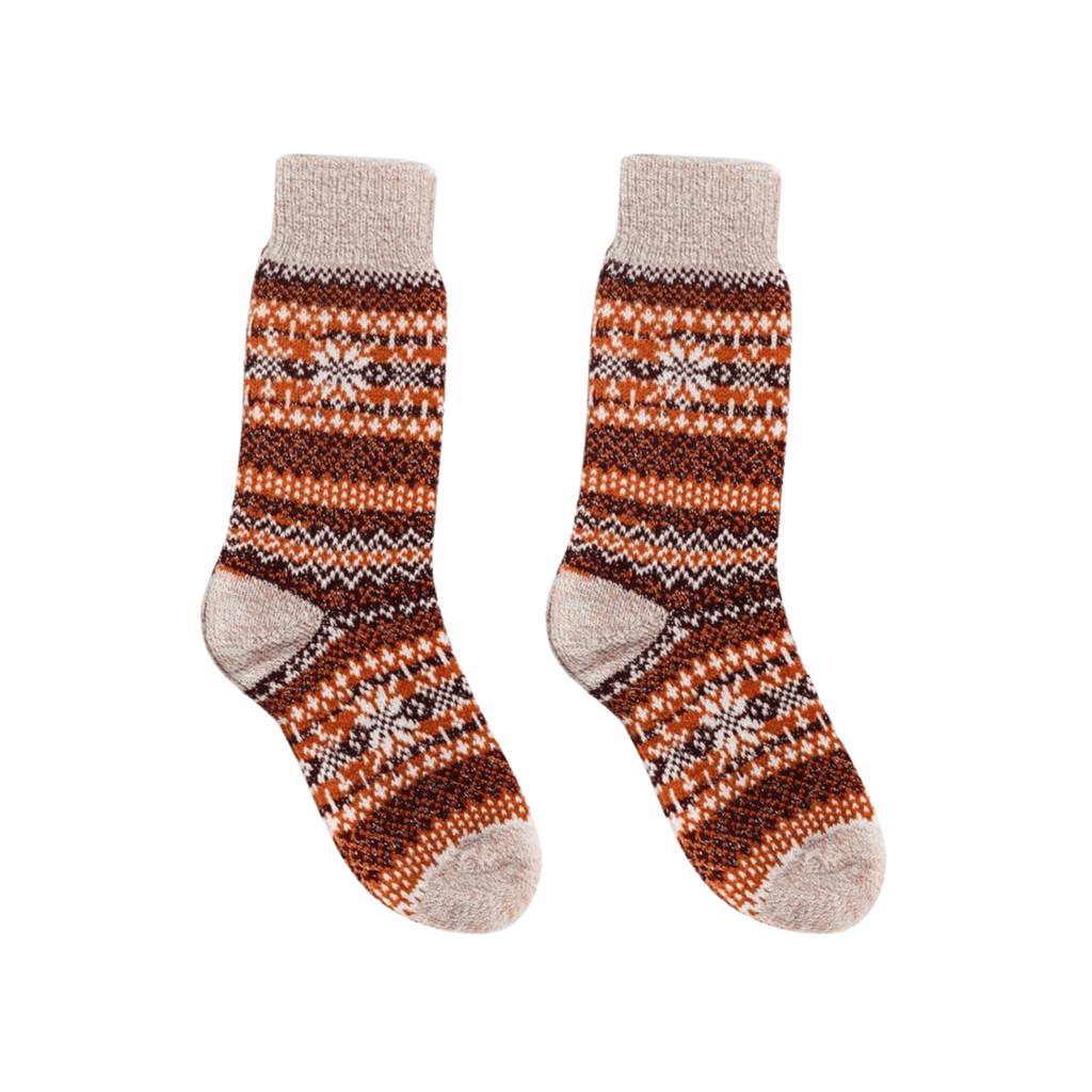 Nordic Wools Socks, Asenka Pumpkin