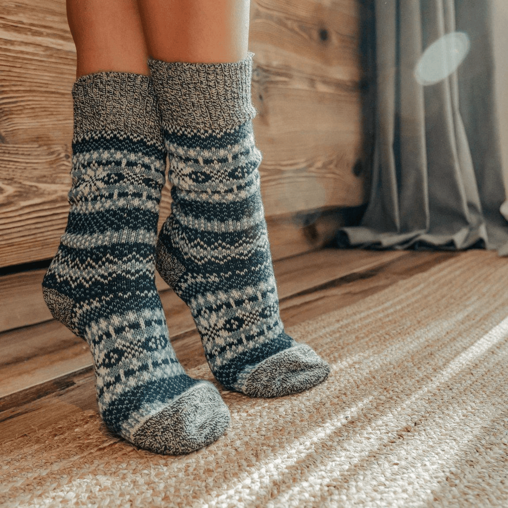 Nordic Wools Socks, Asenka Teal