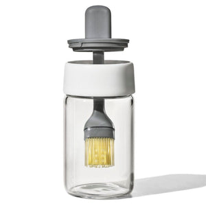 OXO Good Grips Glass Oil Bottle & Silicone Brush Set