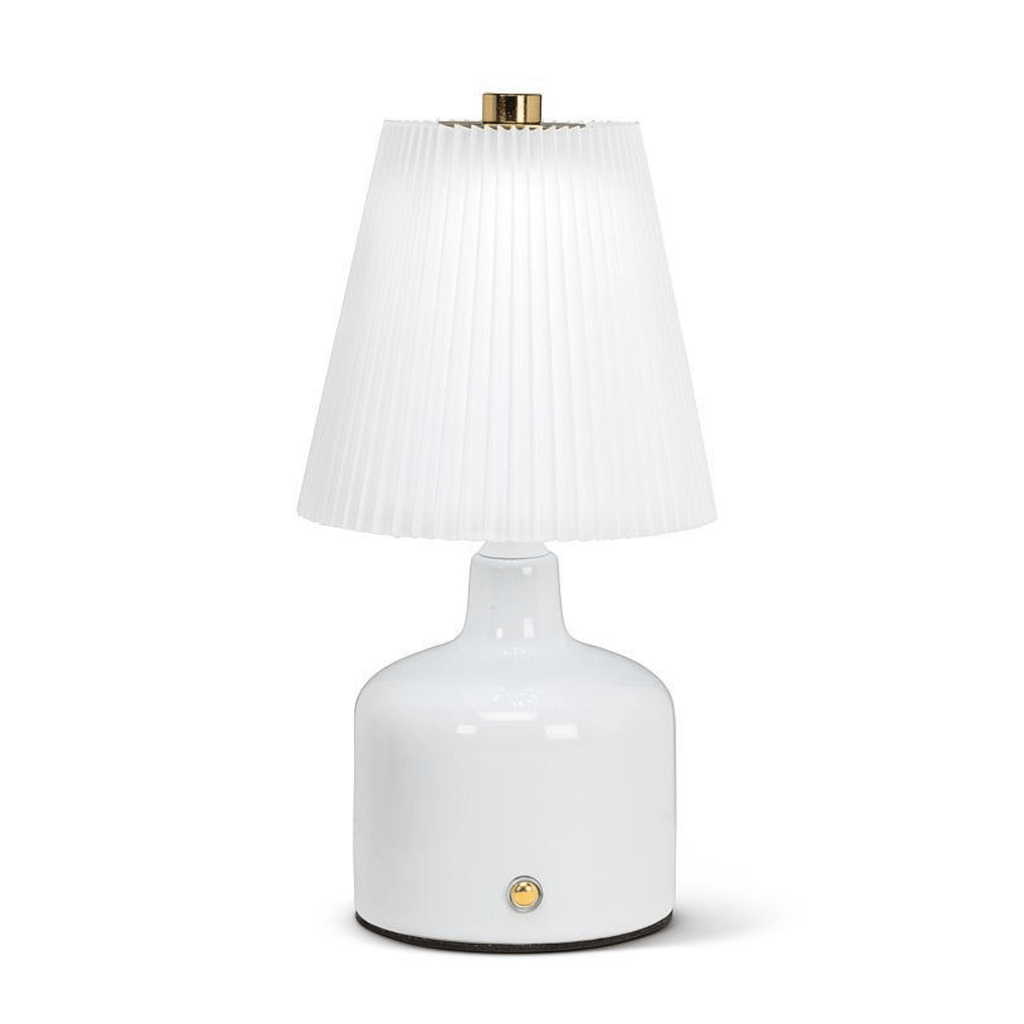 Pleated Shade LED Table Lamp