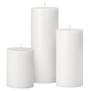Prime Pillar Candle, White