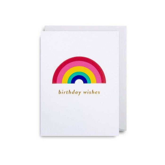 Rainbow Birthday Wishes Mini Card