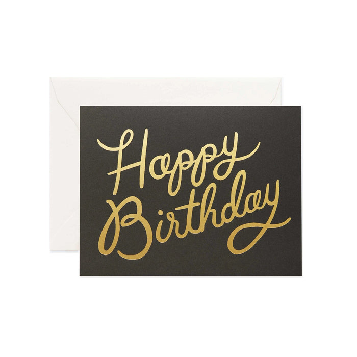 Rifle Paper Co. Shimmering Script Birthday Card