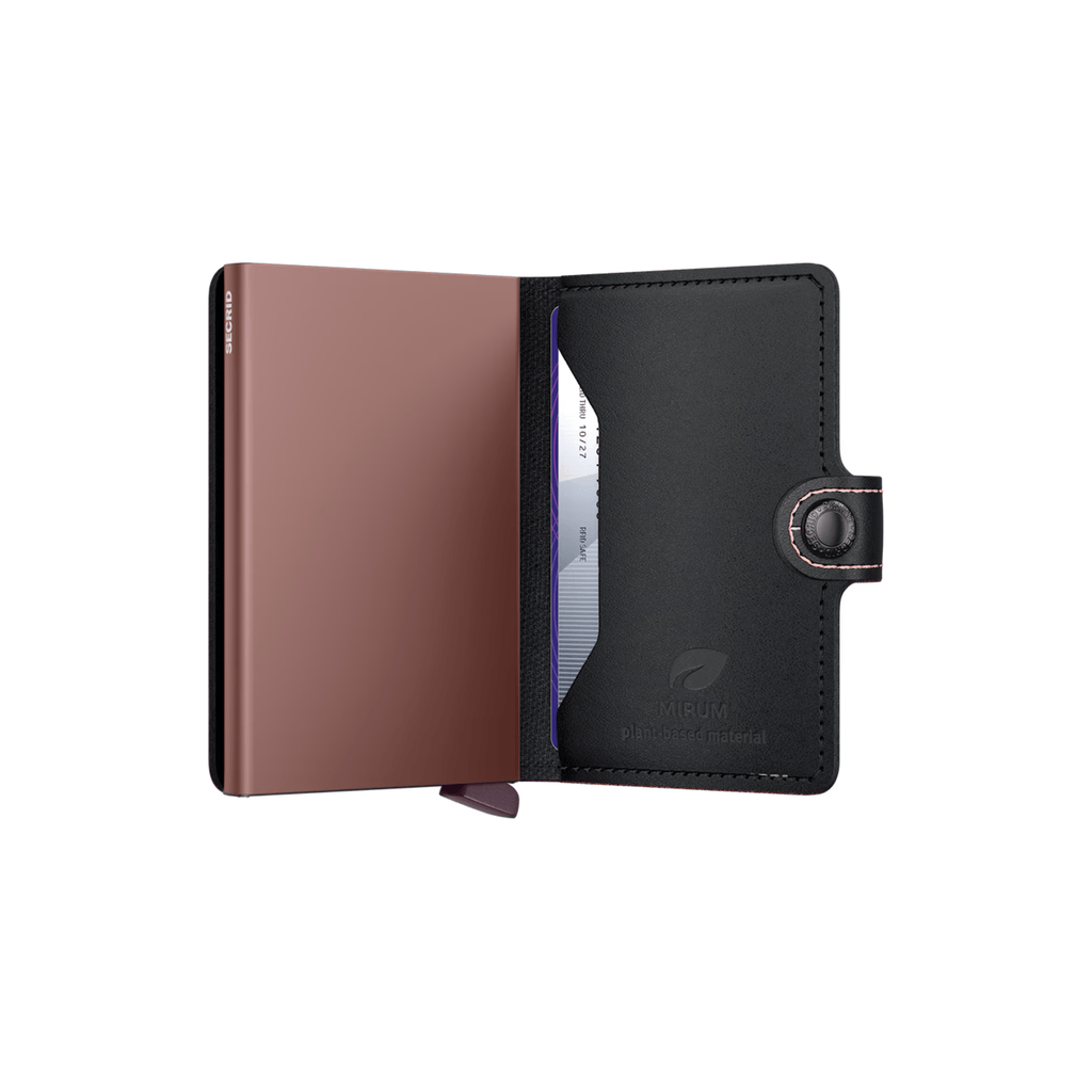Secrid MiniWallet, Mirum Plant-Based Black-Rose
