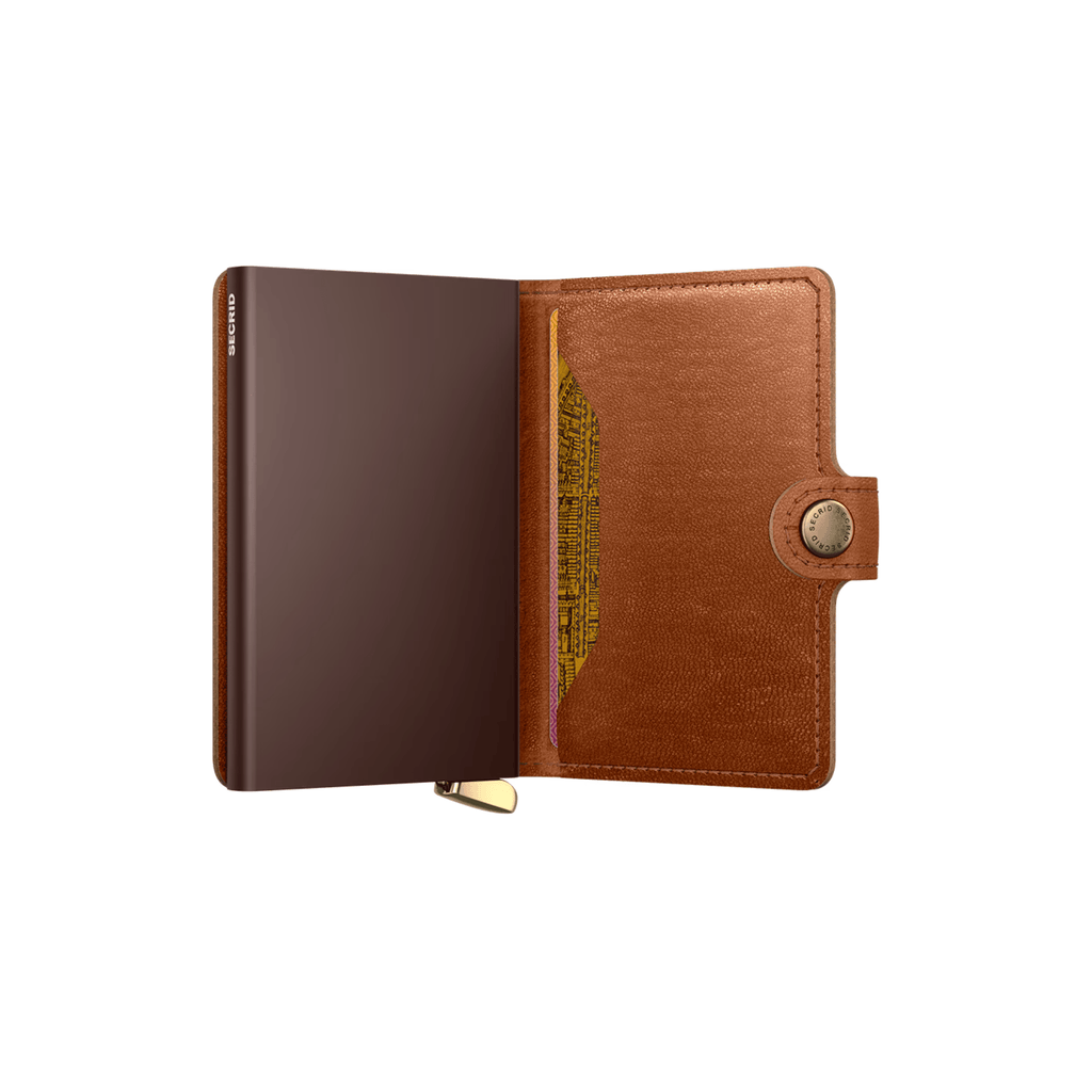 Secrid Premium MiniWallet, Emboss Lines Cognac