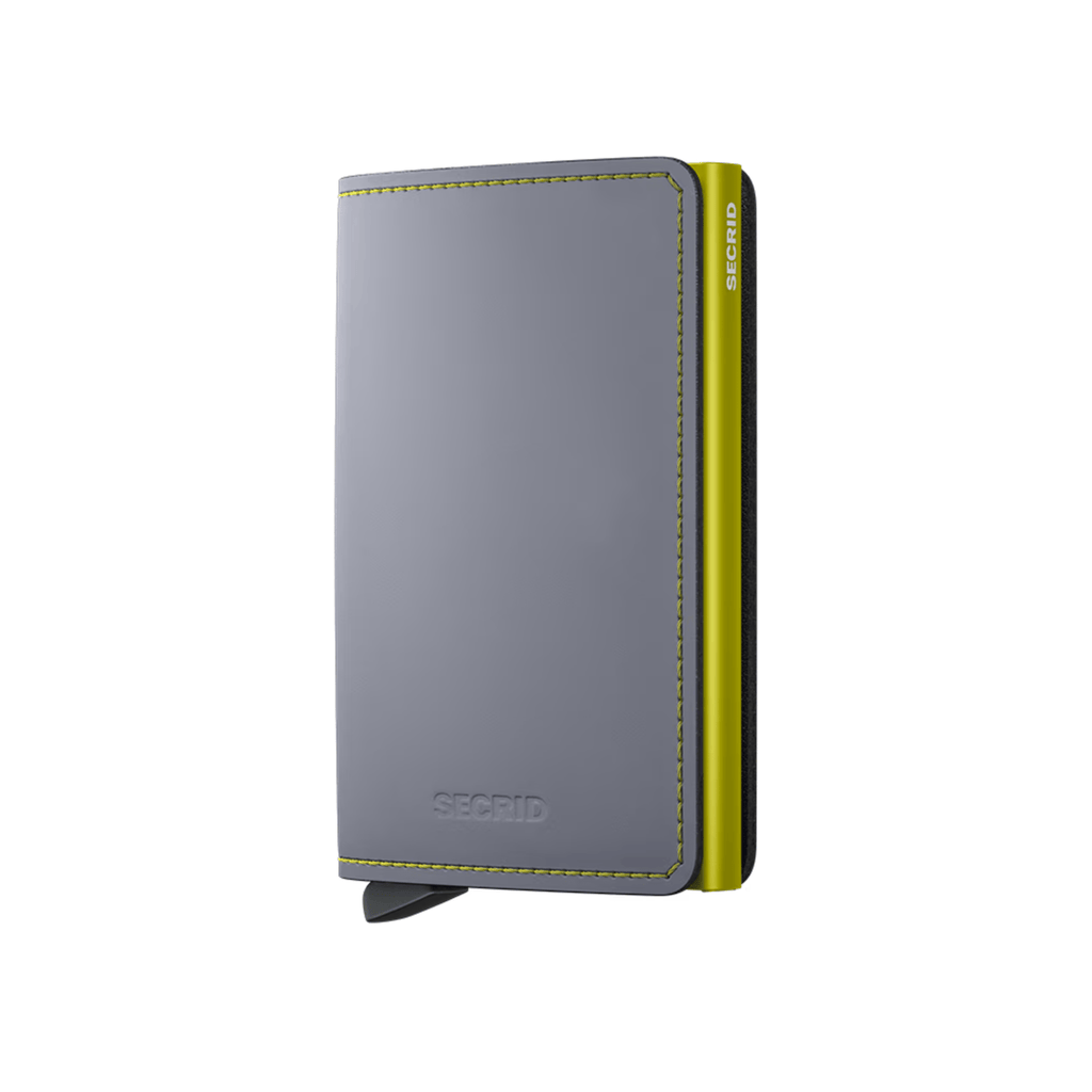 Secrid SlimWallet, Matte Grey-Lime