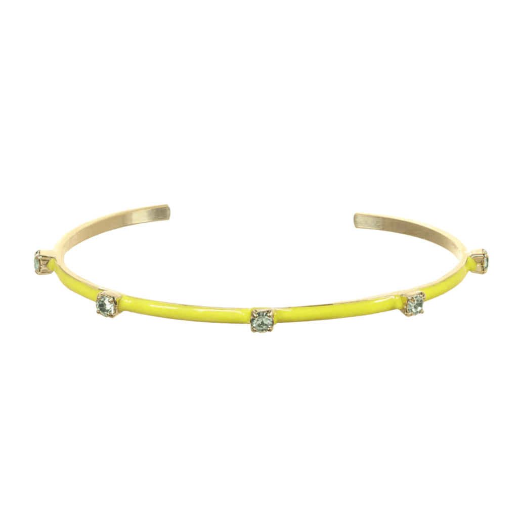 Tova Bracelet, Everly Cuff Yellow & Pink Crystal
