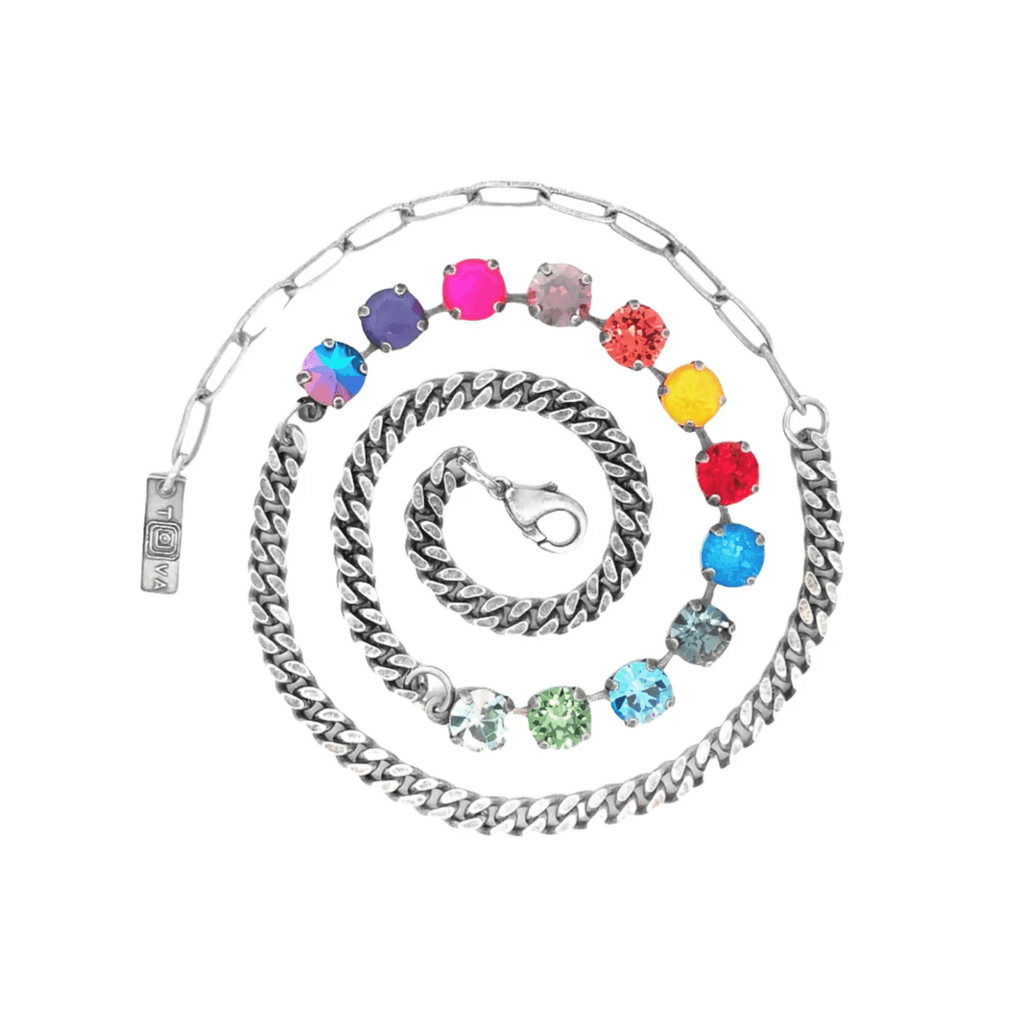 Tova Necklace, Mini Oakland Watermelon Rainbow