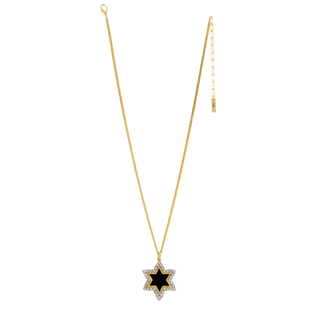 Tova Necklace, Neon Star of David