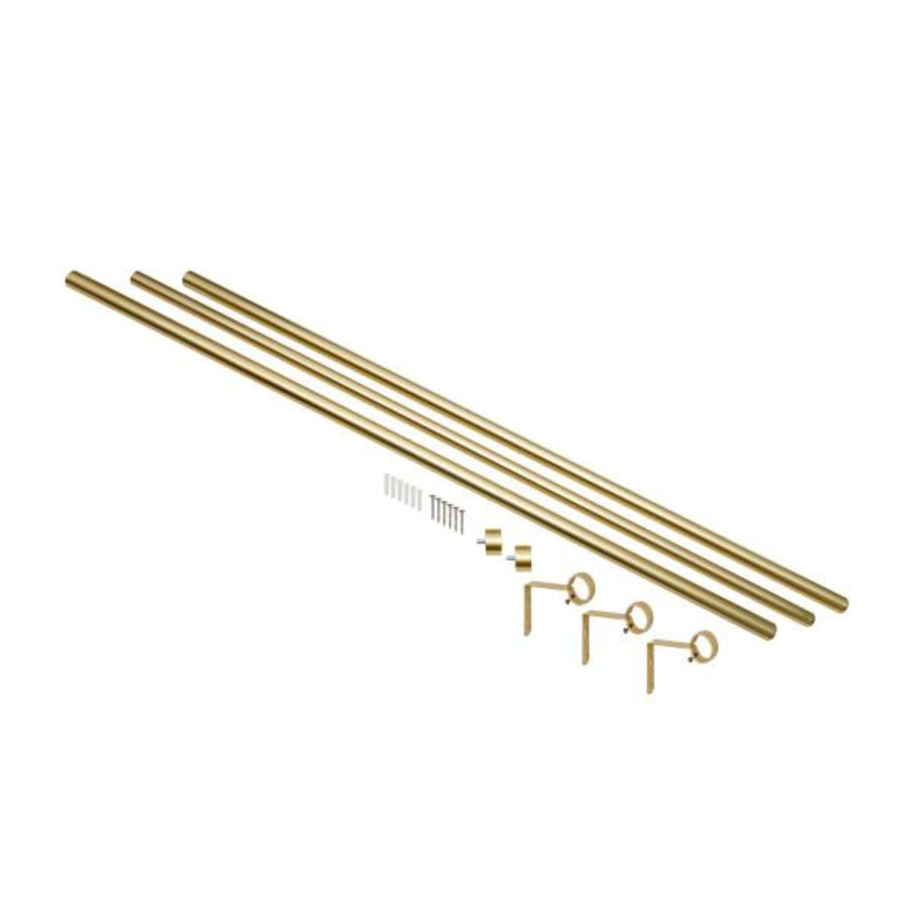 Umbra Cappa Curtain Rod, Brass