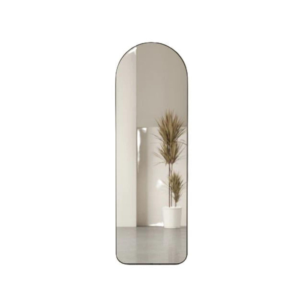 Umbra Hubba Arched Leaning Mirror, Titanium