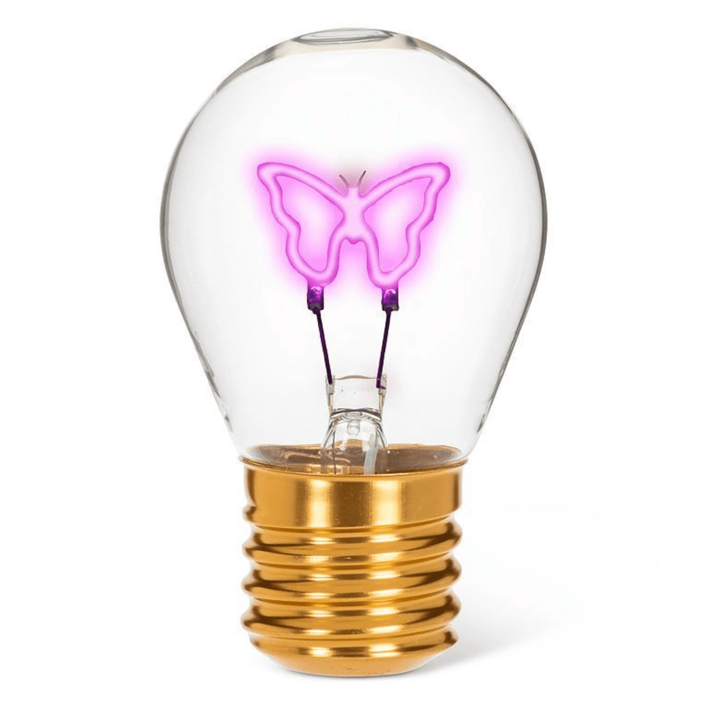 Volt Neon LED Lightbulb Butterfly
