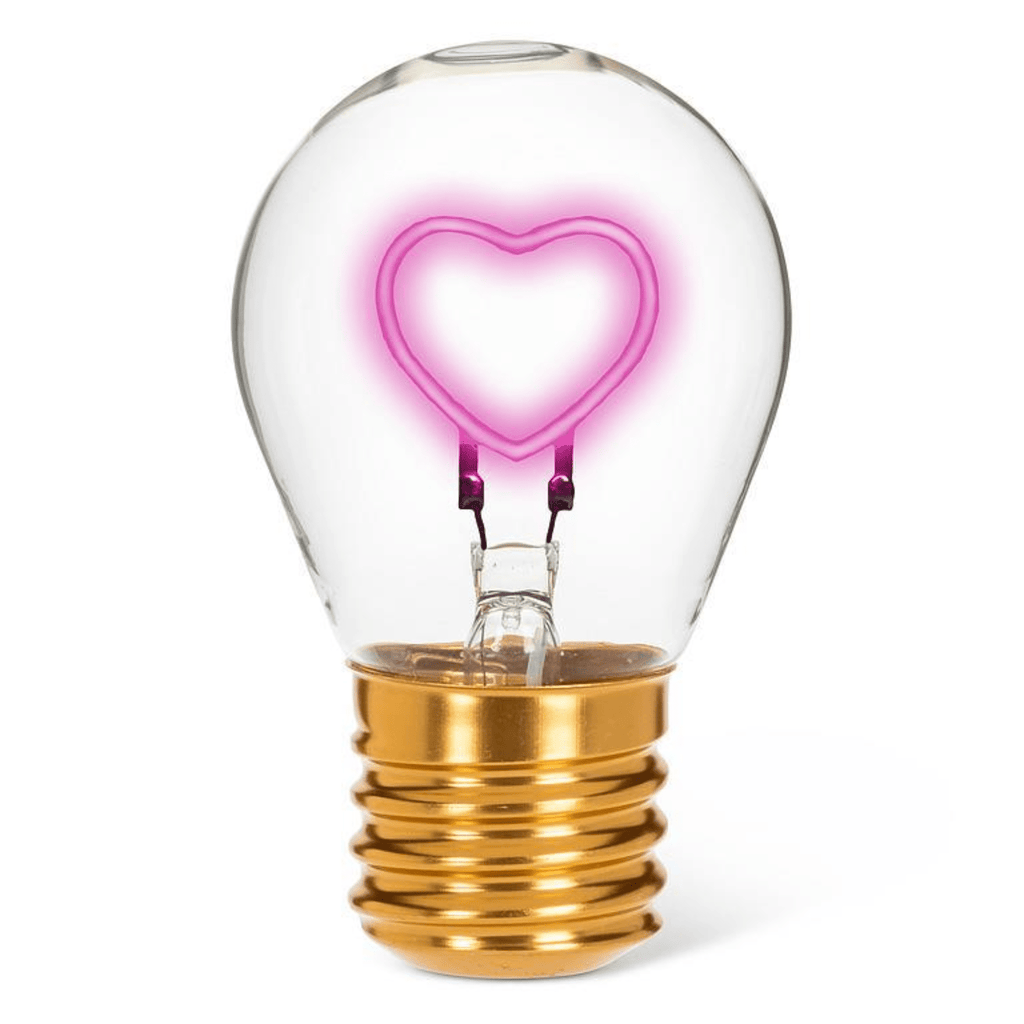 Volt Neon LED Lightbulb Heart