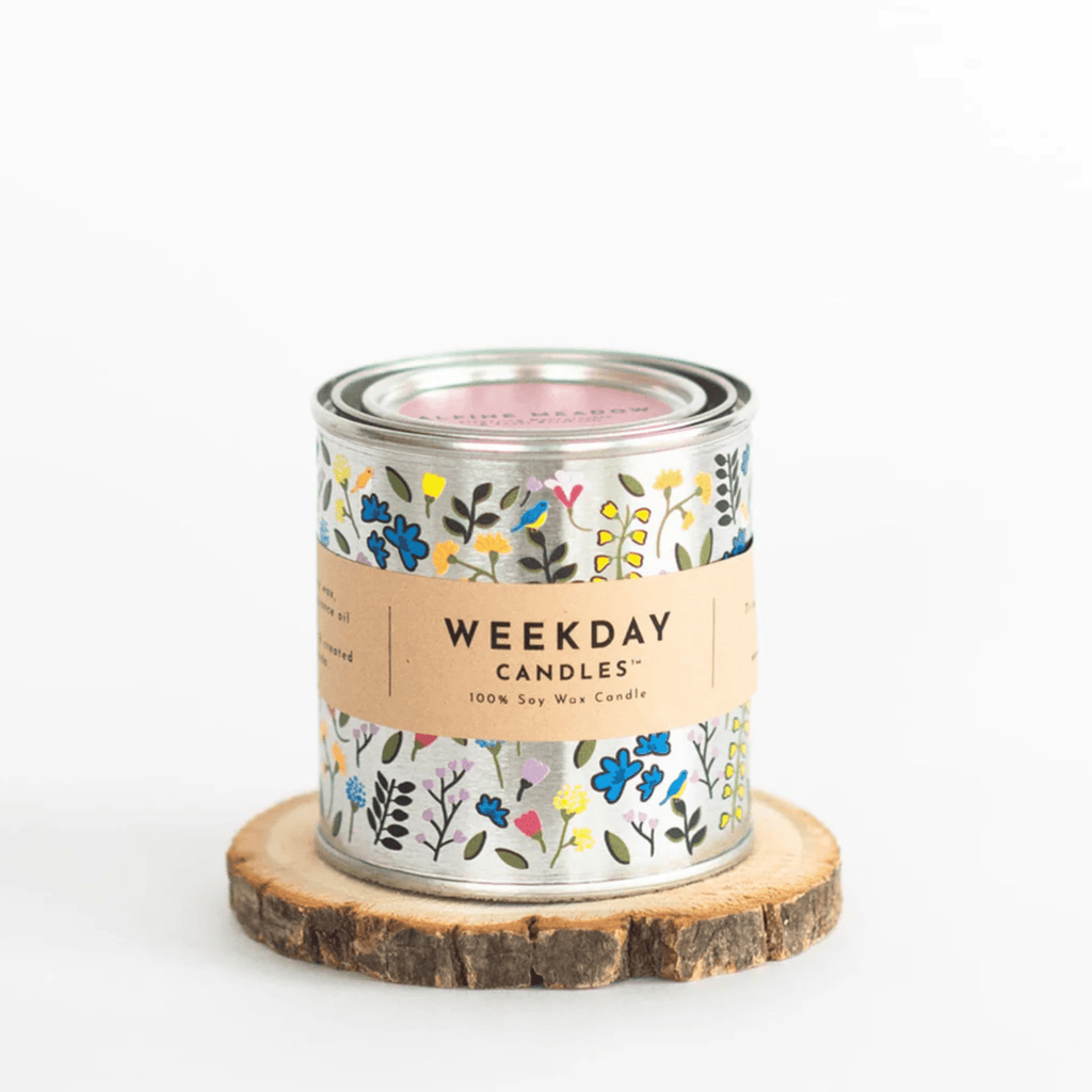 Weekday Candles Paint Tin, Alpine Meadow