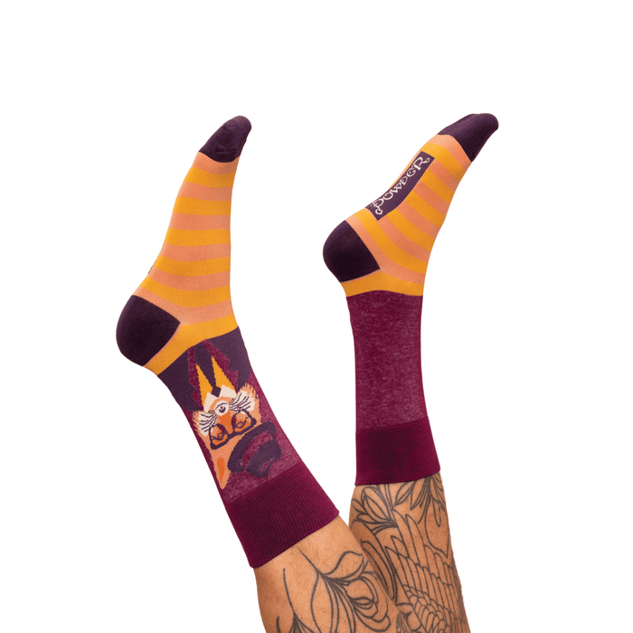 Powder Design Men's Socks, Woodland Gentry Fox