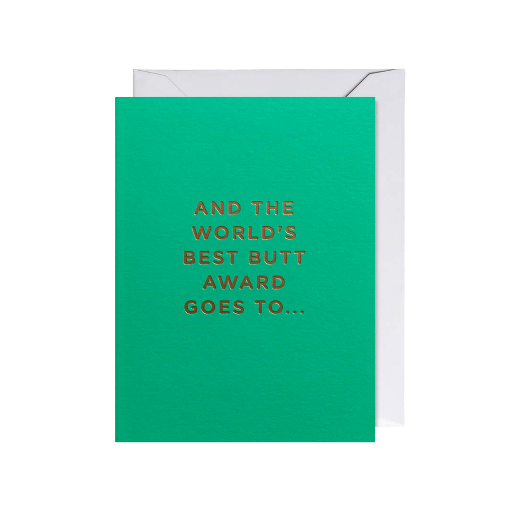 World's Best Butt Award Mini Card