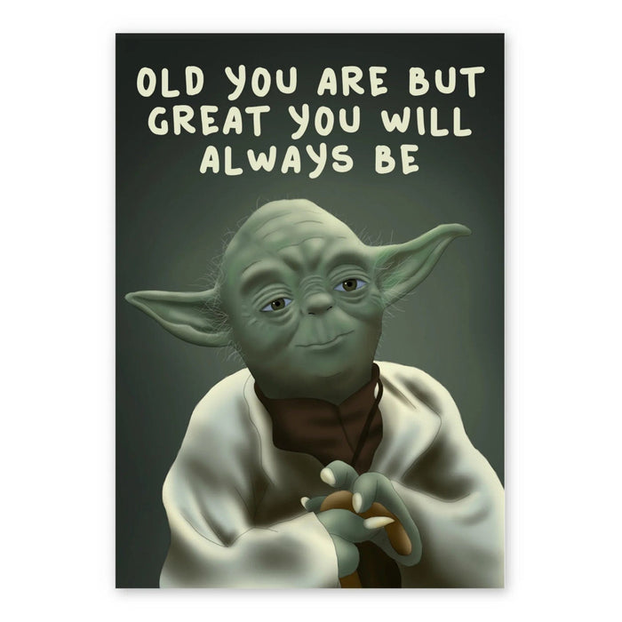 Wise Yoda Birthday Card