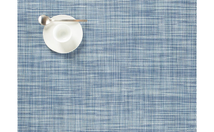 Chilewich Plynyl® Mini Basketweave Placemat, Chambray