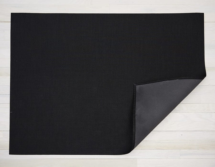 Chilewich Plynyl® Mini Basketweave Woven Floor Mat, Black