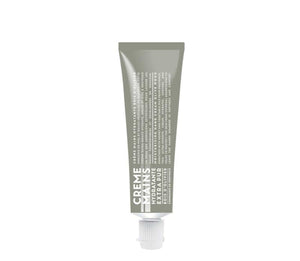 Compagnie de Provence Olive Wood hand cream in a grey 30mL tube with modern, white lettering