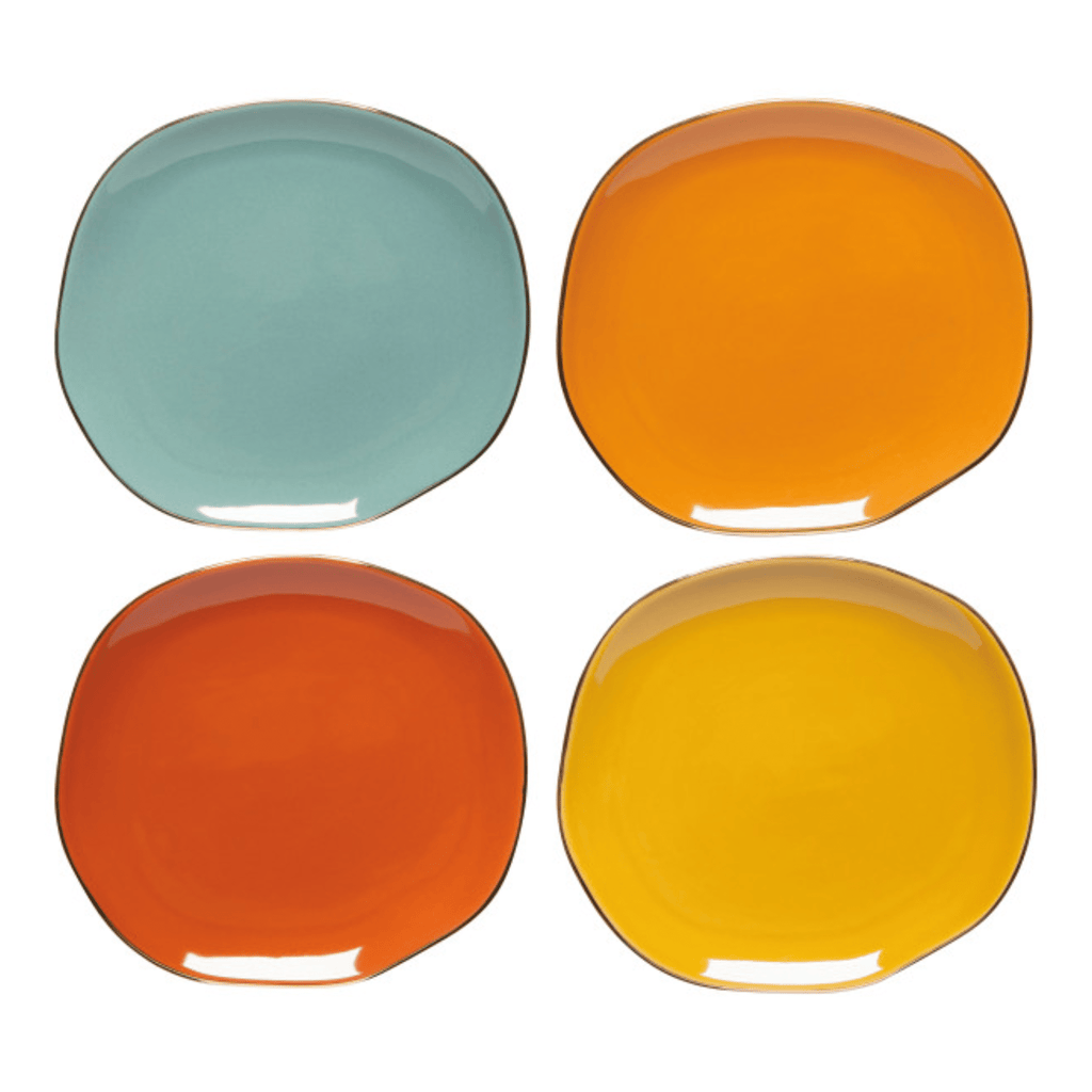 Danica Heirloom Pebble Appetizer Plates, Set of 4 Dune