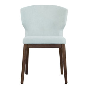 Elite Living Marlow Dining Chair, Wood Base Chenille Sky