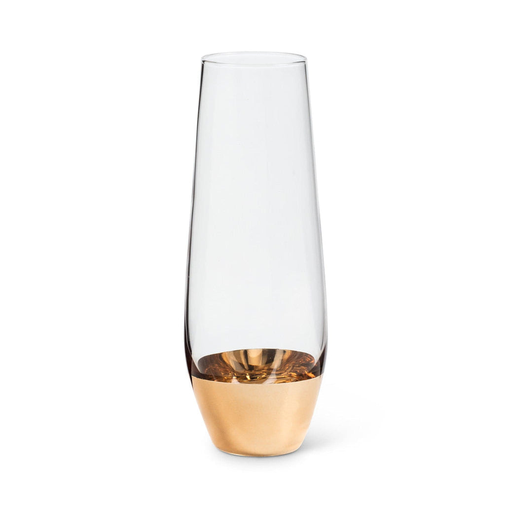 Gold Banded Stemless Flute