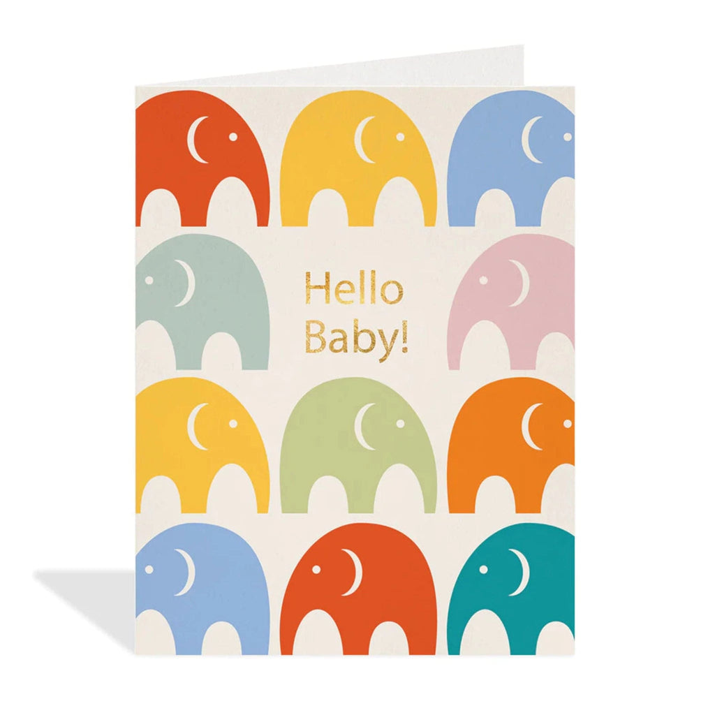 Hello Baby Elephant Card